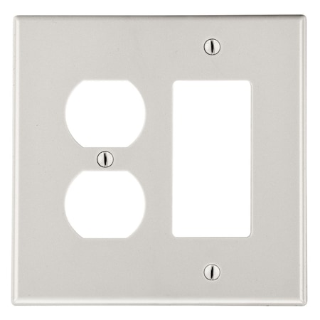 Hubbell Wiring Device-Kellems WALLPLATE, 2-G, 1) DUP 1) DEC, LA P826LA